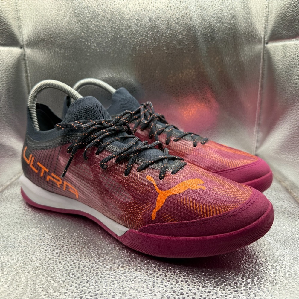 Size 12 Puma Ultra 1.4 Pro Court Festival Fuchsia Mens Football Shoes 106722-03
